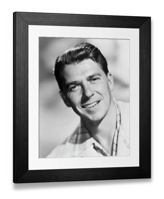 Framed Print : Ronald Reagan Smiling Framed Print : Ronald Reagan Smiling