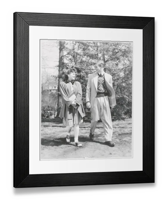 Framed Print : College Students on Campus Framed Print : College Students on Campus