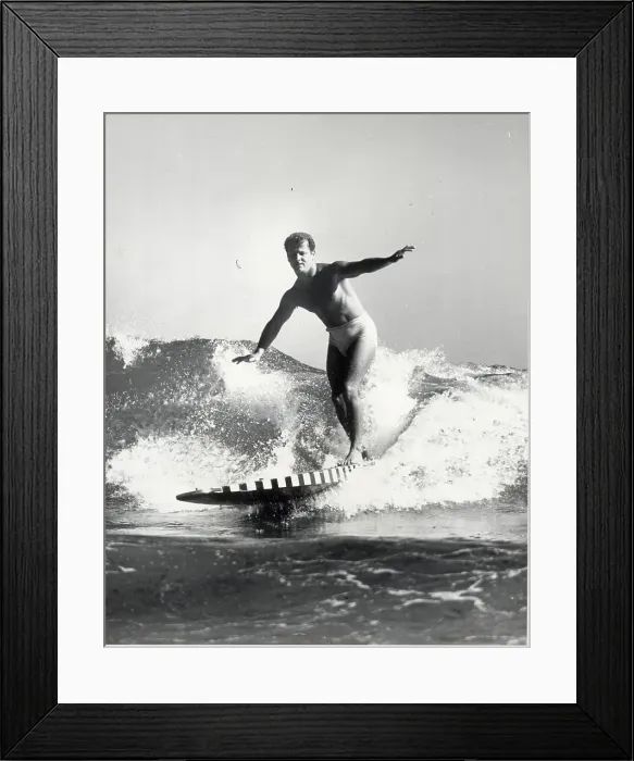 Framed Print : Surfer Riding a Wave Framed Print : Surfer Riding a Wave