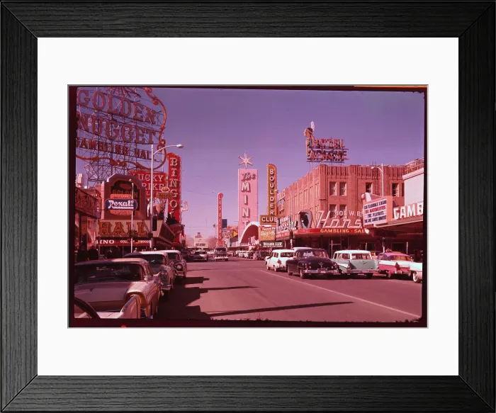 Framed Print : Las Vegas Street Scene Framed Print : Las Vegas Street Scene