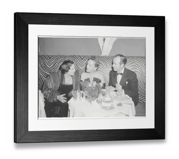 Framed Print : Gloria Swanson and Acquaintances at El Morocco Club Framed Print : Gloria Swanson and Acquaintances at El Morocco Club