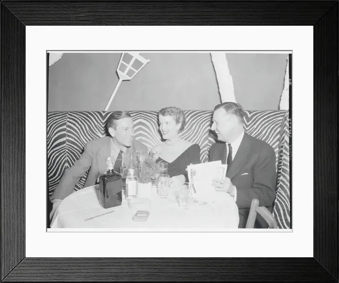 Framed Print : Composer Hoagy Carmichael and Acquaintances at El Morocco Club Framed Print : Composer Hoagy Carmichael and Acquaintances at El Morocco Club