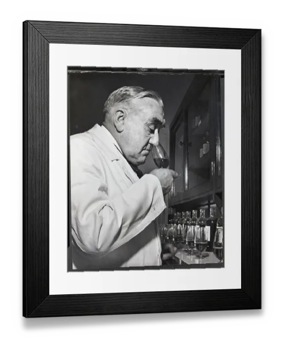 Framed Print : Whiskey Tester Sniffs The Liquid Framed Print : Whiskey Tester Sniffs The Liquid