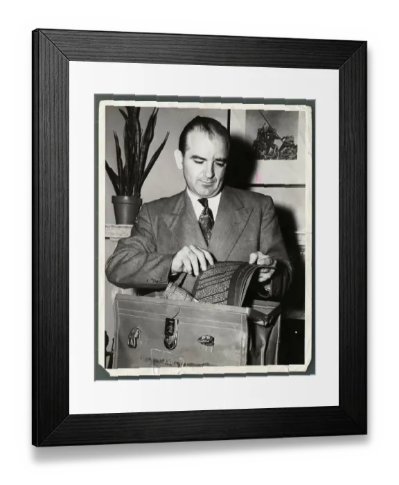 Framed Print : Portrait of Joseph McCarthy Framed Print : Portrait of Joseph McCarthy