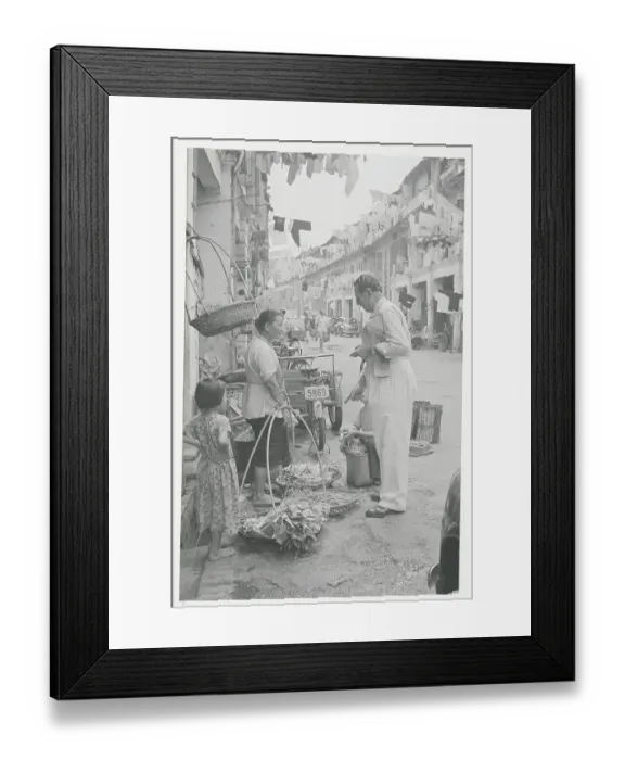 Framed Print : Street Vendor in Chinese Community Framed Print : Street Vendor in Chinese Community