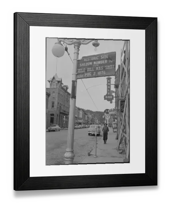 Framed Print : Wild Bill Hickok Shooting Site Framed Print : Wild Bill Hickok Shooting Site