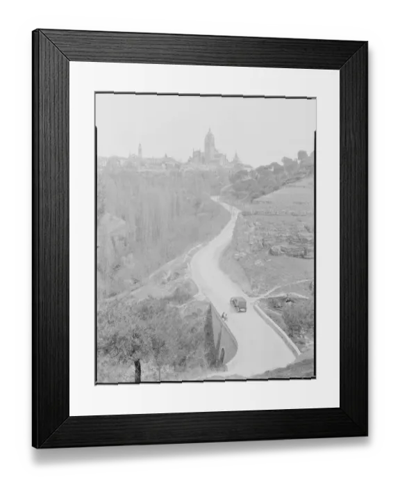 Framed Print : Road and Segovia Cathedral Framed Print : Road and Segovia Cathedral