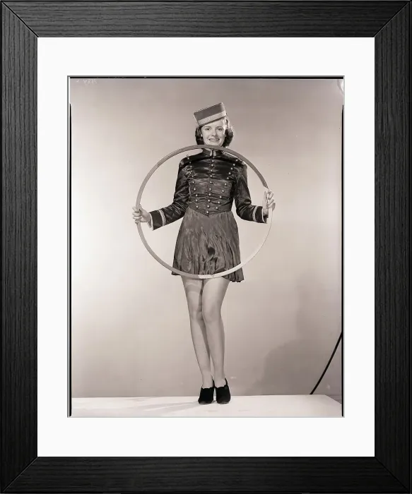 Framed Print : Woman Dressed as Bellhop Framed Print : Woman Dressed as Bellhop