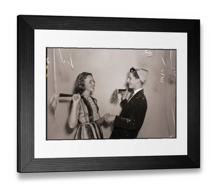 Framed Print : Teenagers Celebrating New Year's Framed Print : Teenagers Celebrating New Year's