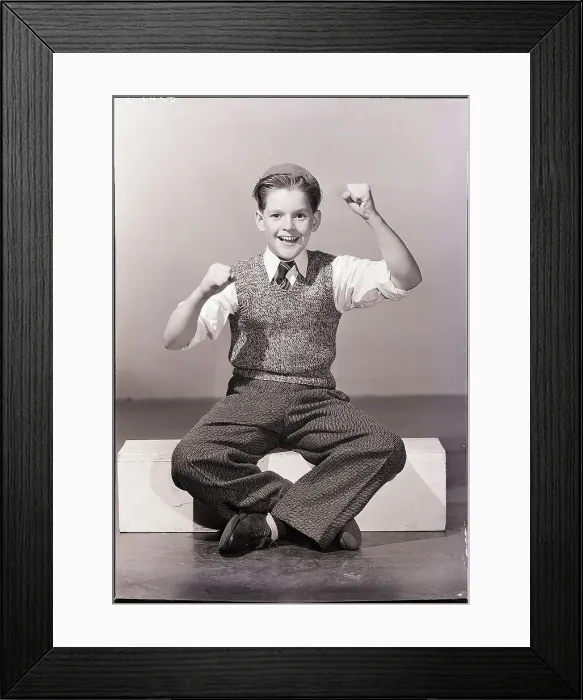 Framed Print : Boy Exhibiting Fists Framed Print : Boy Exhibiting Fists