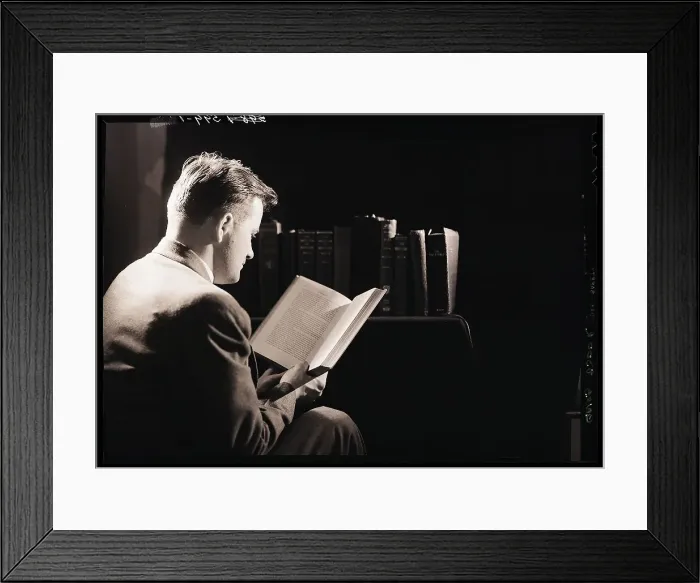 Framed Print : Man Reading Book Framed Print : Man Reading Book