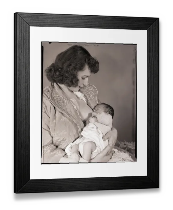 Framed Print : Woman Nursing Infant Framed Print : Woman Nursing Infant