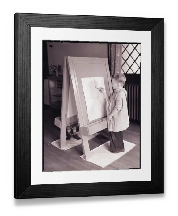 Framed Print : Boy Painting Framed Print : Boy Painting