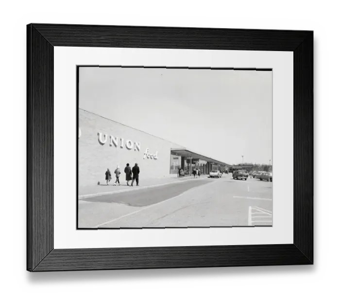 Framed Print : Grand Union Store at a Shopping Center Framed Print : Grand Union Store at a Shopping Center