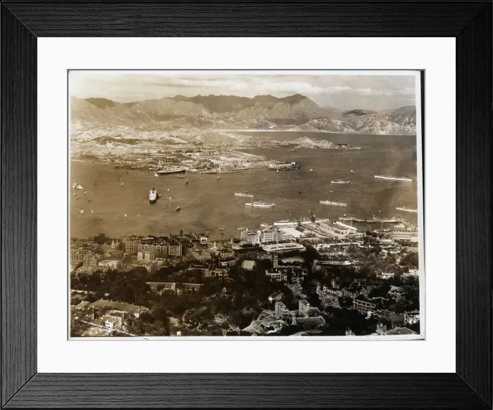 Framed Print : View Of Lower Terraces Of Hong Kong