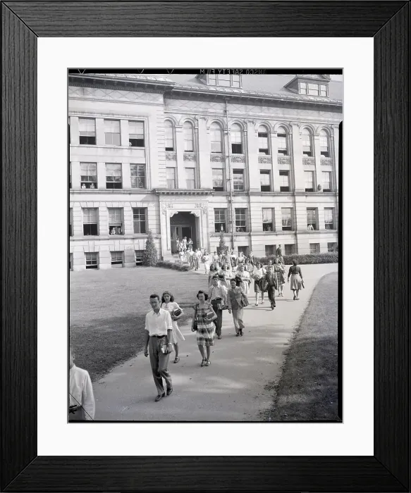 Framed Print : Students at Central High School Framed Print : Students at Central High School