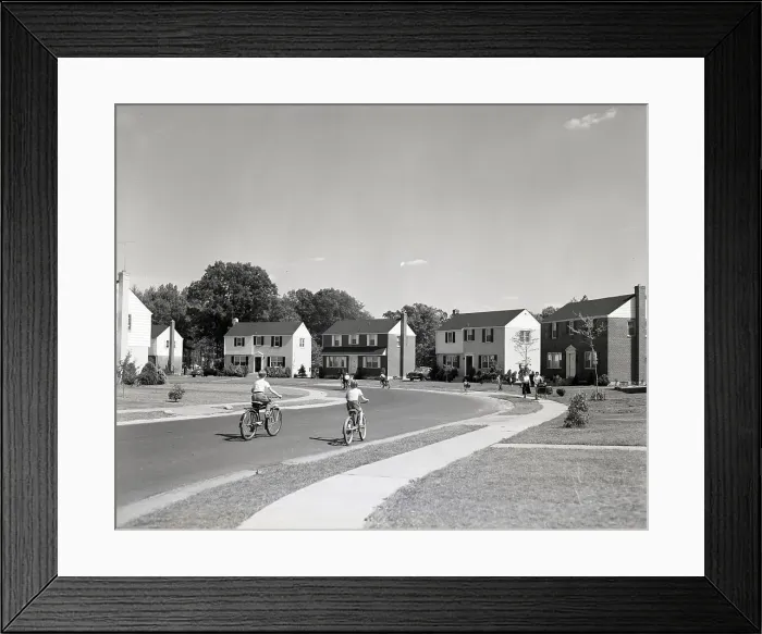 Framed Print : American Suburb Framed Print : American Suburb