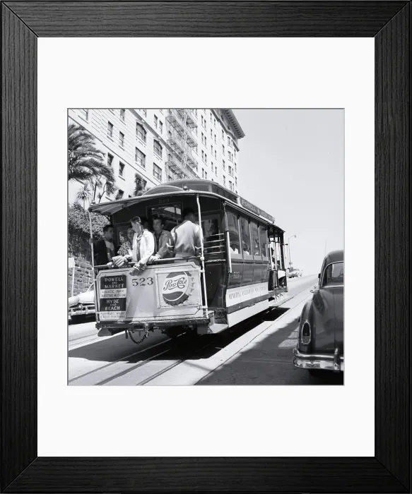Framed Print : Cable Car in San Francisco