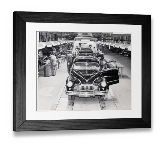 Framed Print : Buick Assembly Line