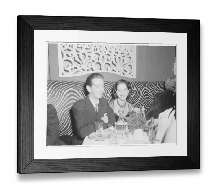 Framed Print : King Peter and Queen Alexandria at El Morocco Nightclub Framed Print : King Peter and Queen Alexandria at El Morocco Nightclub