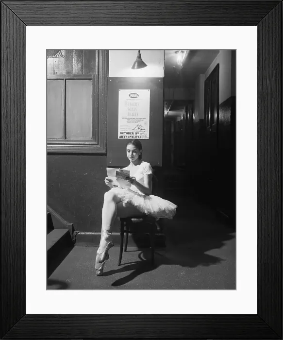 Framed Print : Margot Fonteyn Reading a Letter Framed Print : Margot Fonteyn Reading a Letter