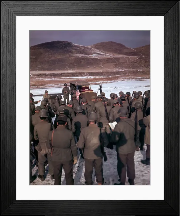 Framed Print : Soldiers Attending Thanksgiving Service Framed Print : Soldiers Attending Thanksgiving Service
