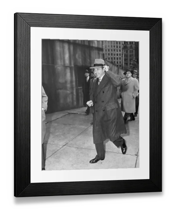 Framed Print : Frank Costello Walking Sidewalk Framed Print : Frank Costello Walking Sidewalk