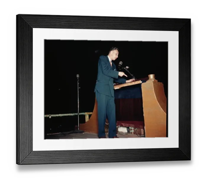 Framed Print : Billy Graham Exhorting at the Podium Framed Print : Billy Graham Exhorting at the Podium