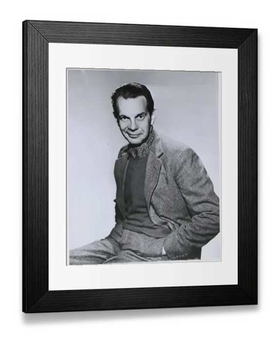 Framed Print : Portrait of Actor Raymond Massey Smiling Framed Print : Portrait of Actor Raymond Massey Smiling
