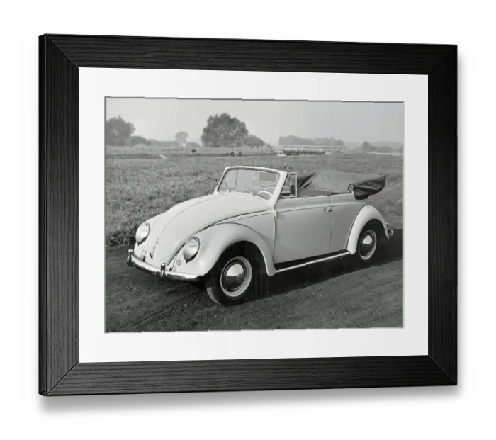 Framed Print : Lone Volkswagen and Field