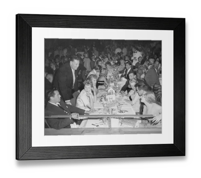 Framed Print : Hollywood Entertainers at Banquet Framed Print : Hollywood Entertainers at Banquet