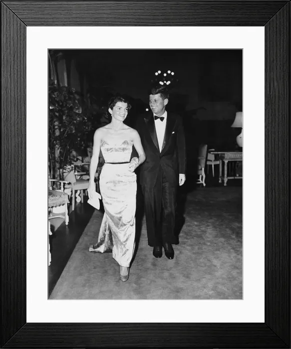 Framed Print : Senator John F. Kennedy and Wife Jacqueline Kennedy Framed Print : Senator John F. Kennedy and Wife Jacqueline Kennedy