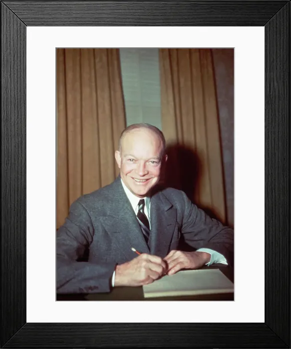 Framed Print : US President Dwight D. Eisenhower Framed Print : US President Dwight D. Eisenhower
