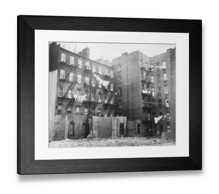 Framed Print : East Side Tenement Apartment Buildings Framed Print : East Side Tenement Apartment Buildings