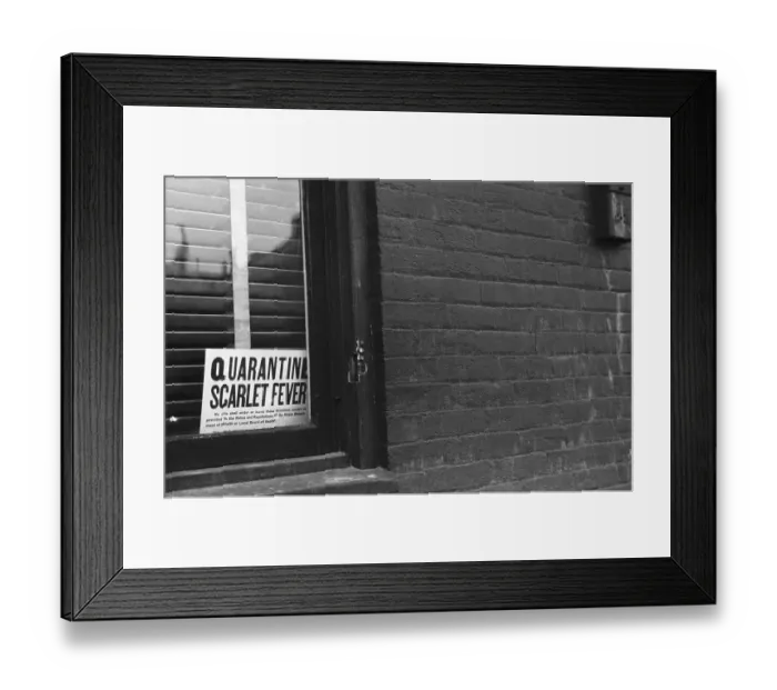 Framed Print : Sign Posted in Window of Building Framed Print : Sign Posted in Window of Building