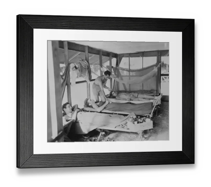 Framed Print : Malaria Patients in Tent Framed Print : Malaria Patients in Tent
