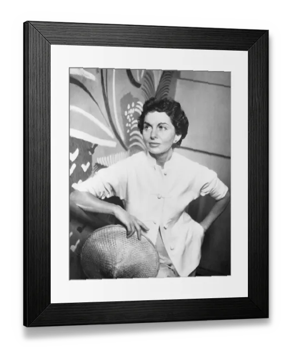 Framed Print : Fashion Designer Bonnie Cashin Framed Print : Fashion Designer Bonnie Cashin