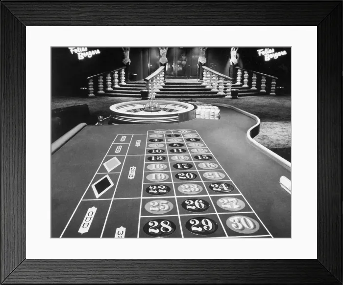 Framed Print : Roulette Table Framed Print : Roulette Table