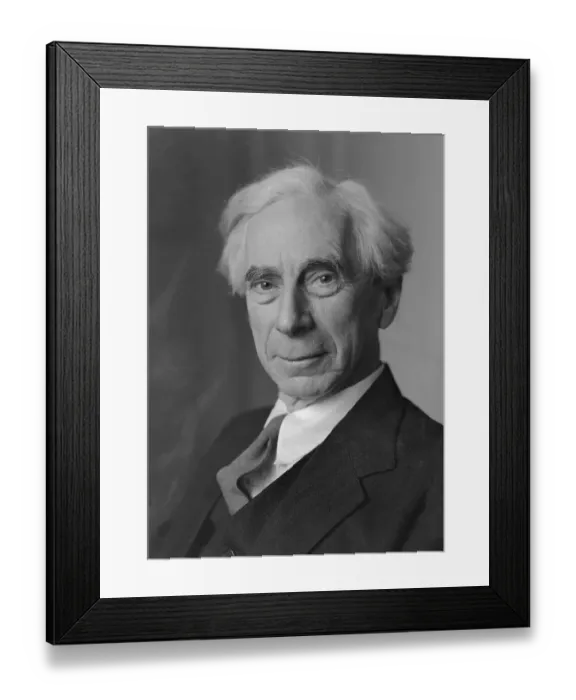Framed Print : Bertrand Russell