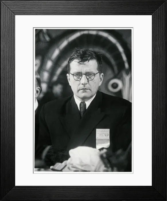 Framed Print : Composer Dmitry Shostakovich Framed Print : Composer Dmitry Shostakovich