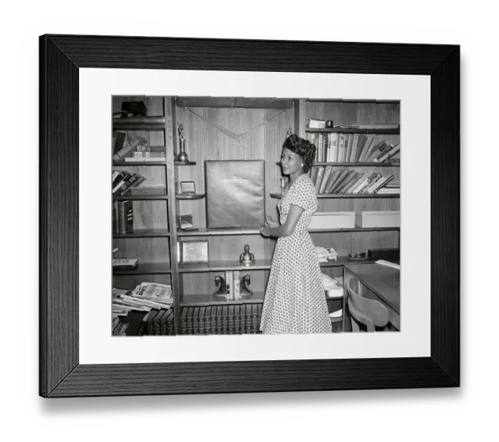 Framed Print : Jackie and Rachel Robinson at Home Framed Print : Jackie and Rachel Robinson at Home