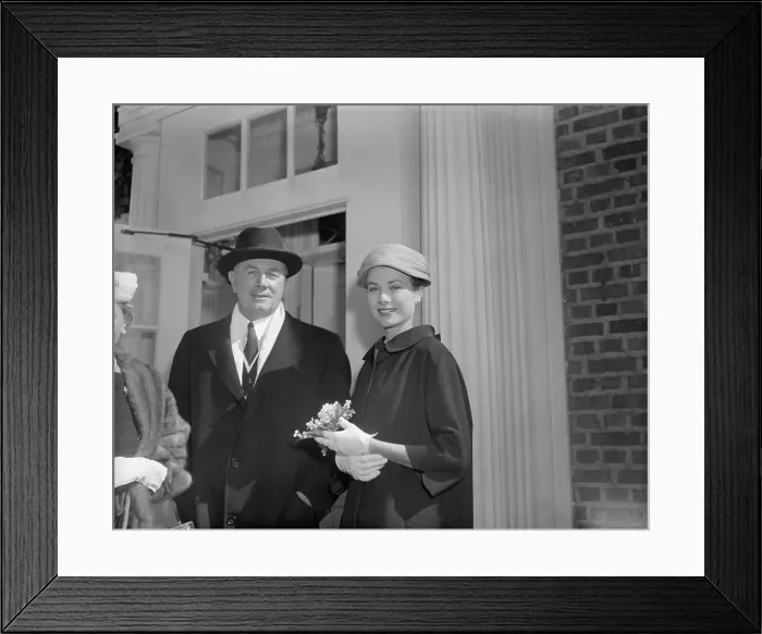 Framed Print : Actress Grace Kelly Posing With Her Father John B. Kelly Framed Print : Actress Grace Kelly Posing With Her Father John B. Kelly