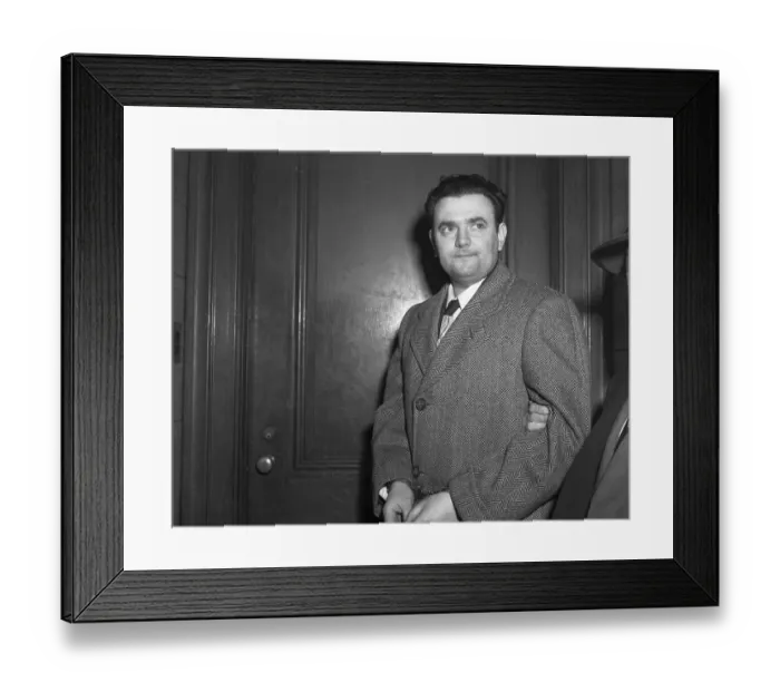 Framed Print : David Greenglass in Handcuffs Framed Print : David Greenglass in Handcuffs