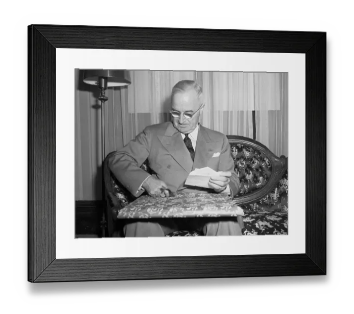 Framed Print : Portrait of Harry S. Truman Framed Print : Portrait of Harry S. Truman
