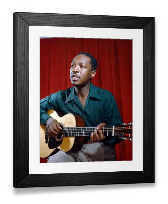 Framed Print : Josh White Playing Guitar And Singing Framed Print : Josh White Playing Guitar And Singing