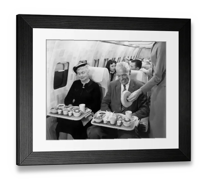 Framed Print : Passengers Inside 707 Stratoliner Mock-up