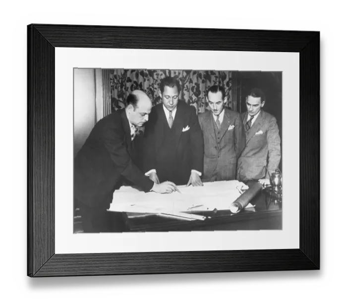 Framed Print : William S. Paley with Colleagues