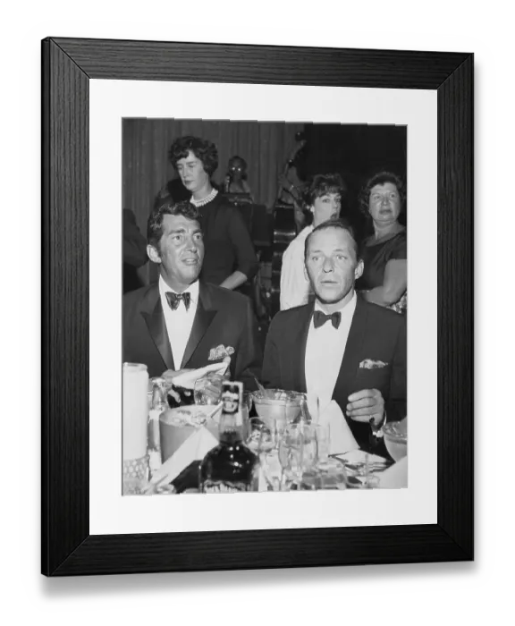 Framed Print : Portrait of Dean Martin and Frank Sinatra Framed Print : Portrait of Dean Martin and Frank Sinatra