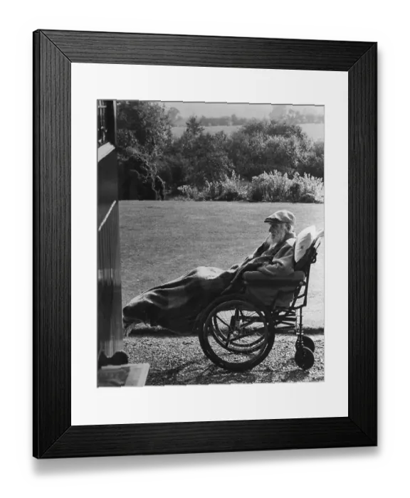 Framed Print : George Bernard Shaw In His Wheelchair Framed Print : George Bernard Shaw In His Wheelchair