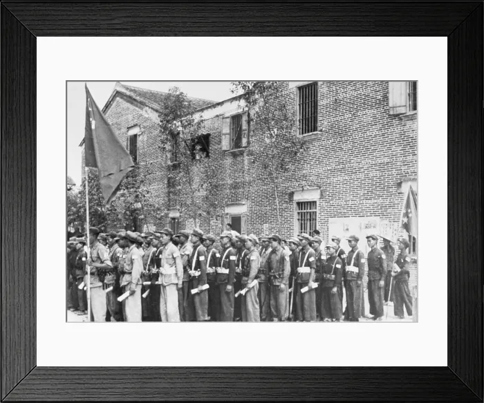 Framed Print : Chinese Troops Enroute To Manchuria